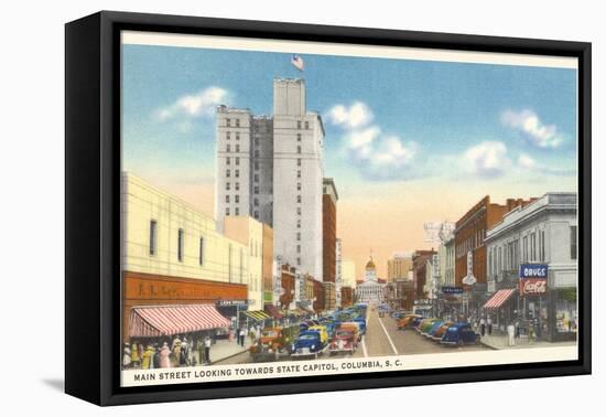 Main Street, Columbia, South Carolina-null-Framed Stretched Canvas