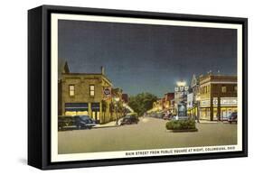 Main Street, Columbiana-null-Framed Stretched Canvas