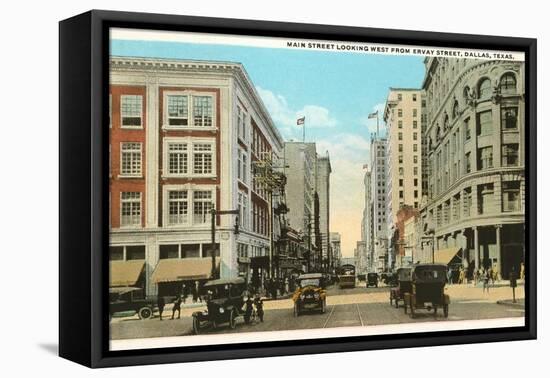 Main Street, Dallas, Texas-null-Framed Stretched Canvas