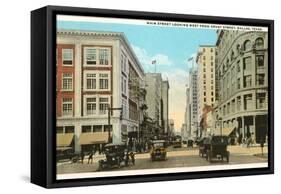 Main Street, Dallas, Texas-null-Framed Stretched Canvas