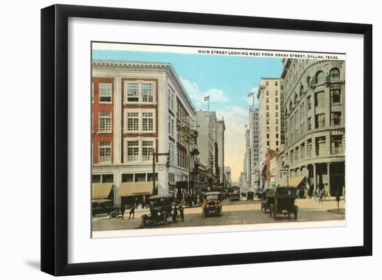 Main Street, Dallas, Texas-null-Framed Art Print