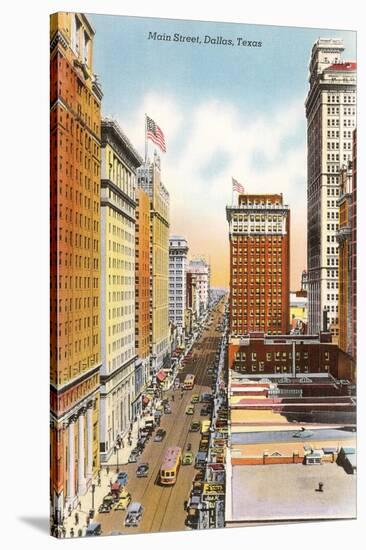 Main Street, Dallas, Texas-null-Stretched Canvas