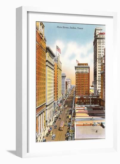 Main Street, Dallas, Texas-null-Framed Art Print