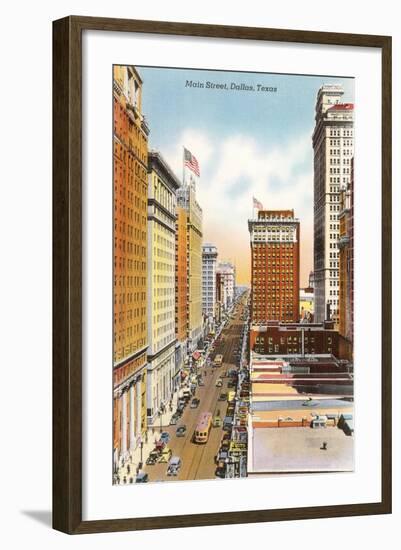 Main Street, Dallas, Texas-null-Framed Art Print
