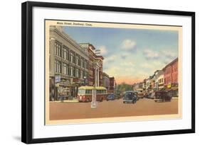 Main Street, Danbury, Connecticut-null-Framed Art Print