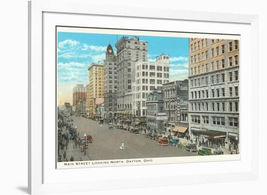 Main Street, Dayton, Ohio-null-Framed Premium Giclee Print