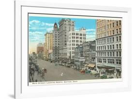 Main Street, Dayton, Ohio-null-Framed Premium Giclee Print