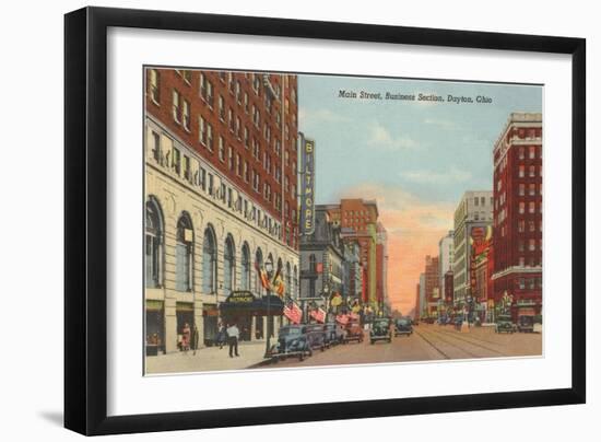 Main Street, Dayton, Ohio-null-Framed Art Print