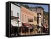 Main Street, Deadwood, Black Hills, South Dakota, United States of America, North America-Pitamitz Sergio-Framed Stretched Canvas