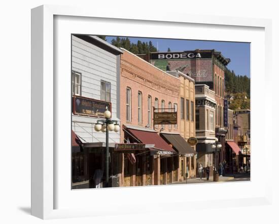 Main Street, Deadwood, Black Hills, South Dakota, United States of America, North America-Pitamitz Sergio-Framed Photographic Print