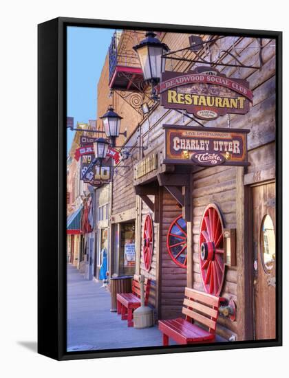 Main Street, Deadwood, South Dakota, USA-Jamie & Judy Wild-Framed Stretched Canvas