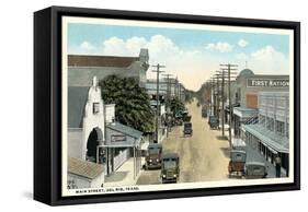 Main Street, Del Rio-null-Framed Stretched Canvas