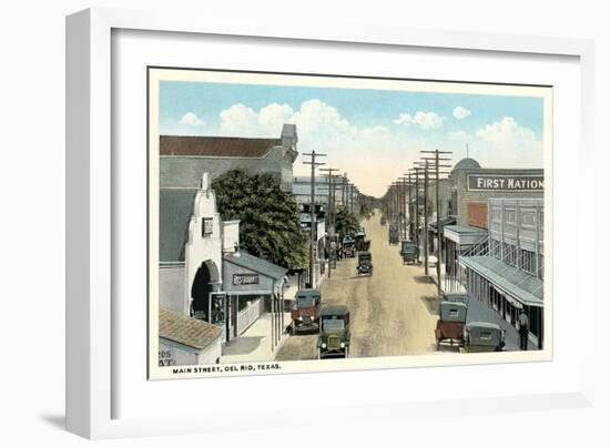 Main Street, Del Rio-null-Framed Art Print