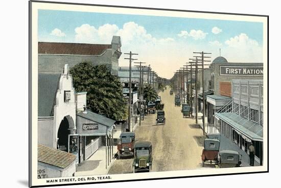 Main Street, Del Rio-null-Mounted Art Print