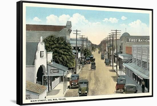 Main Street, Del Rio-null-Framed Stretched Canvas