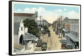 Main Street, Del Rio-null-Framed Stretched Canvas