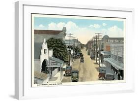 Main Street, Del Rio-null-Framed Art Print