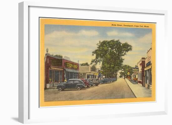 Main Street, Dennisport, Cape Cod, Mass.-null-Framed Art Print