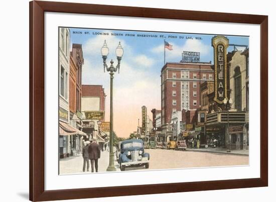 Main Street, Fond du Lac, Wisconsin-null-Framed Premium Giclee Print