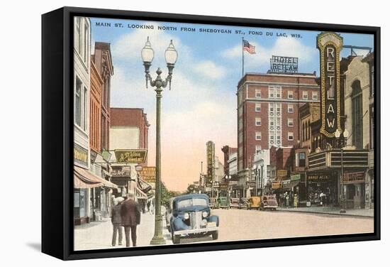 Main Street, Fond du Lac, Wisconsin-null-Framed Stretched Canvas