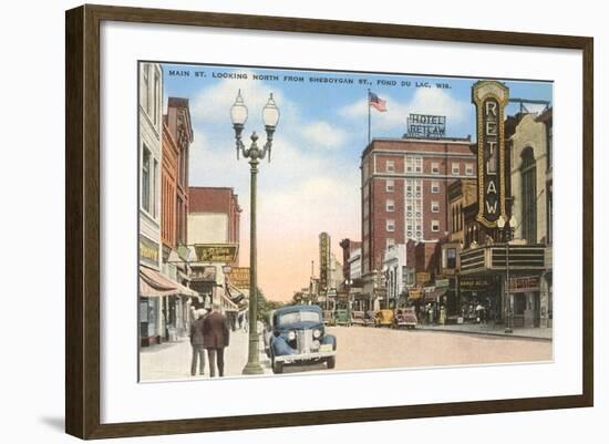 Main Street, Fond du Lac, Wisconsin-null-Framed Art Print