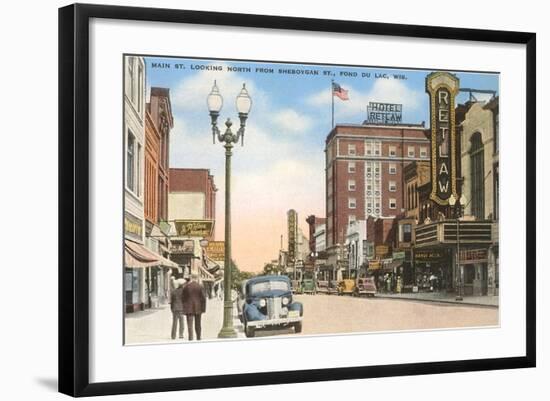 Main Street, Fond du Lac, Wisconsin-null-Framed Art Print