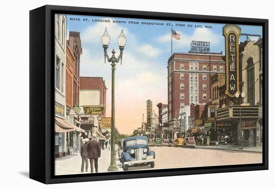 Main Street, Fond du Lac, Wisconsin-null-Framed Stretched Canvas