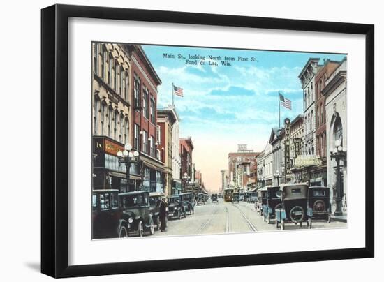 Main Street, Fond du Lac, Wisconsin-null-Framed Art Print