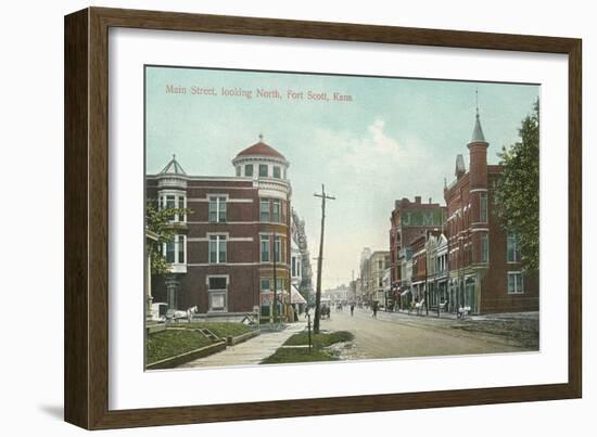 Main Street, Fort Scott-null-Framed Premium Giclee Print