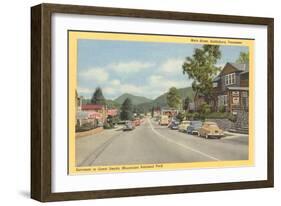 Main Street, Gatlinburg, Tennessee-null-Framed Art Print