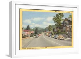 Main Street, Gatlinburg, Tennessee-null-Framed Art Print