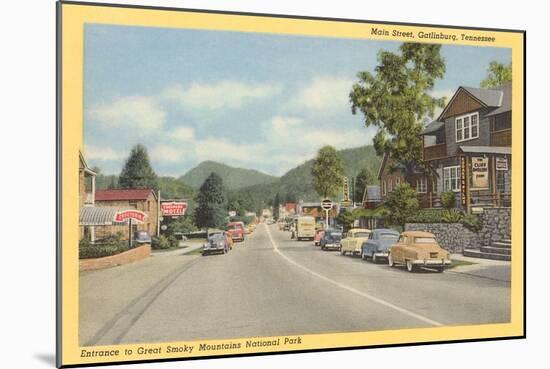 Main Street, Gatlinburg, Tennessee-null-Mounted Art Print