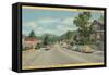 Main Street, Gatlinburg-null-Framed Stretched Canvas