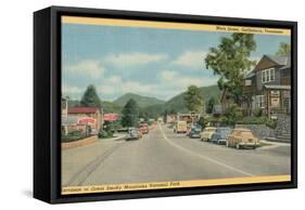 Main Street, Gatlinburg-null-Framed Stretched Canvas