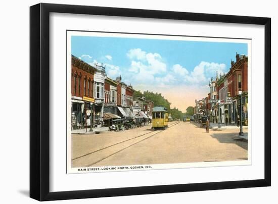 Main Street, Goshen, Indiana-null-Framed Art Print