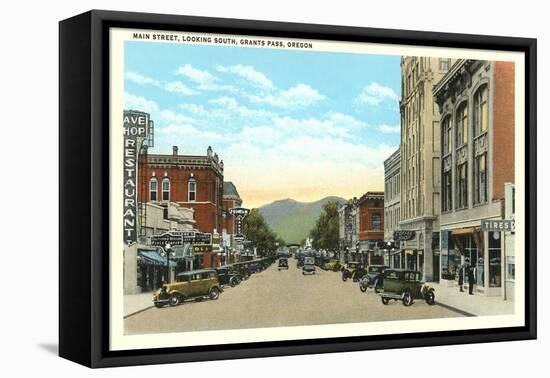 Main Street, Grants Pass-null-Framed Stretched Canvas