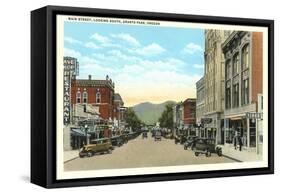 Main Street, Grants Pass-null-Framed Stretched Canvas