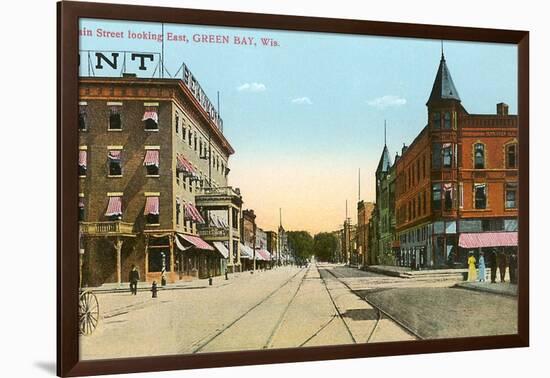 Main Street, Green Bay, Wisconsin-null-Framed Art Print