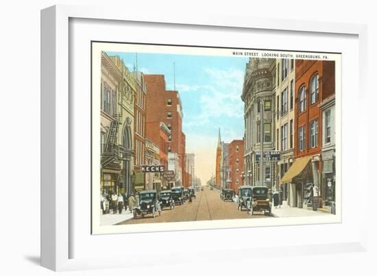 Main Street, Greensburg, Pennsylvania-null-Framed Art Print