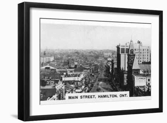 Main Street, Hamilton, Ontario, Canada, C1920S-null-Framed Giclee Print