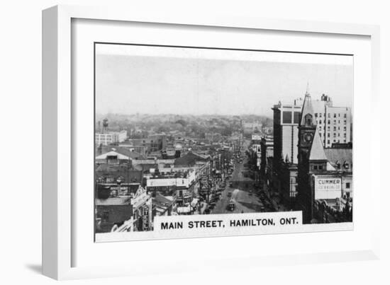 Main Street, Hamilton, Ontario, Canada, C1920S-null-Framed Giclee Print