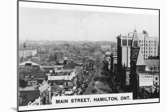 Main Street, Hamilton, Ontario, Canada, C1920S-null-Mounted Giclee Print