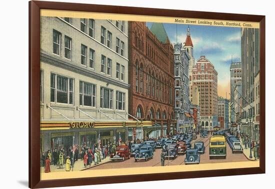 Main Street, Hartford, Connecticut-null-Framed Art Print