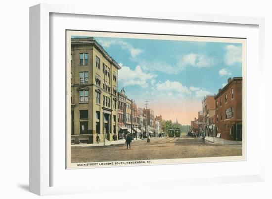 Main Street, Henderson, Kentucky-null-Framed Art Print