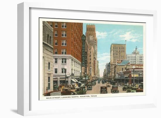 Main Street, Houston, Texas-null-Framed Art Print