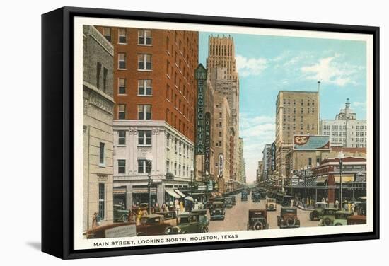 Main Street, Houston, Texas-null-Framed Stretched Canvas