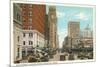 Main Street, Houston, Texas-null-Mounted Premium Giclee Print