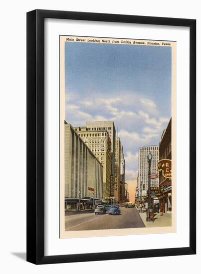 Main Street, Houston, Texas-null-Framed Art Print