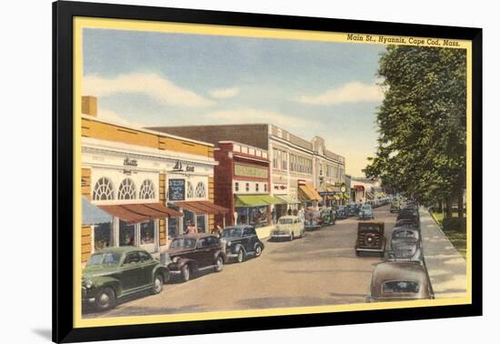 Main Street, Hyannis, Cape Cod-null-Framed Art Print