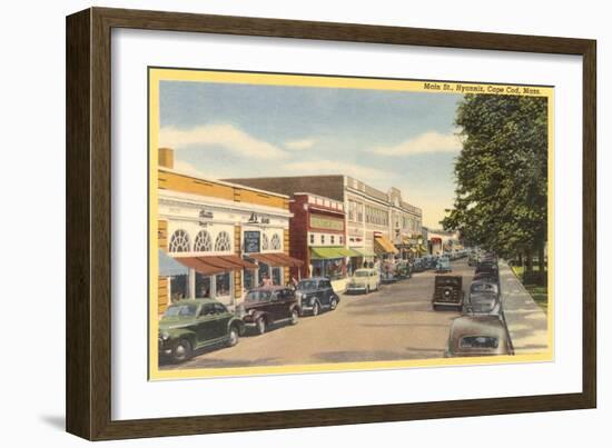 Main Street, Hyannis, Cape Cod-null-Framed Art Print